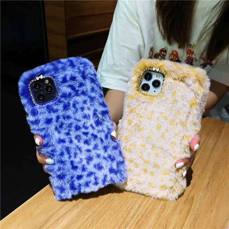 

Warm Cute Plush diamond Phone Case For Xiaomi CC9 10 9SE 9 Pro 8 Lite MAX 2 3 Redmi 7 8 10X K30 20 Pro Furry Hair Back Covergift