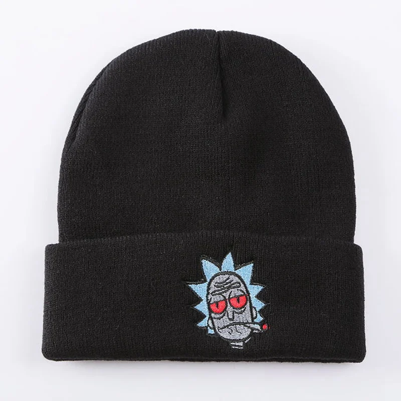 Rick and Morty Skullies Beanies мужские и женские модные аниме Рик Морти шапка теплая зимняя унисекс Meeseeks шапка для оптовой продажи