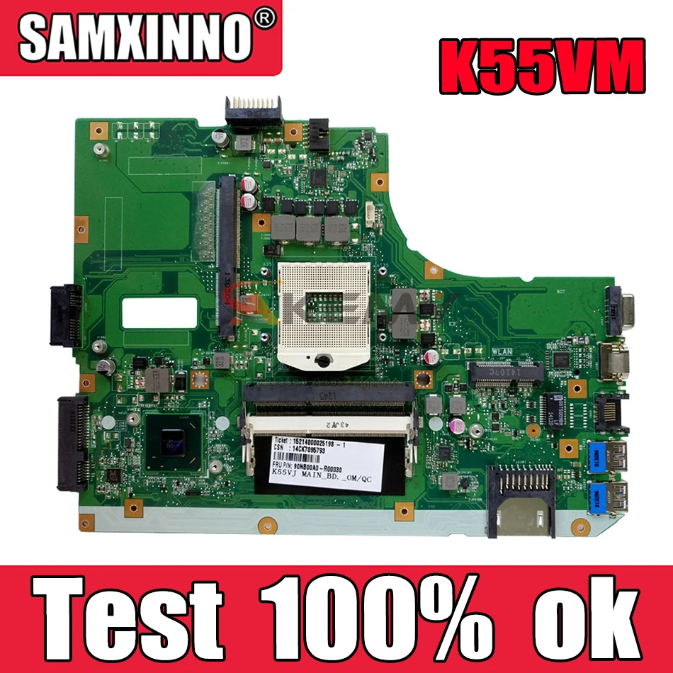 Материнская плата Akemy K55VM для ноутбука ASUS K55VJ A55V оригинальная материнская |