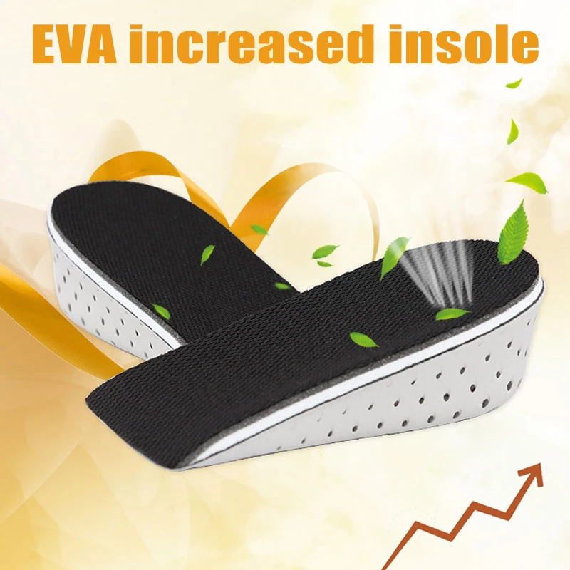Unisex Insole Heel Lift Insert Shoe-Pad-Height-Increase-Cushion Elevator Taller