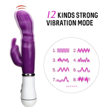 12 Speed Strong Rabbit Vibrator Clitoris Stimulator G-spot Massager Sex Toys For Woman Female Masturbator For Adult 2