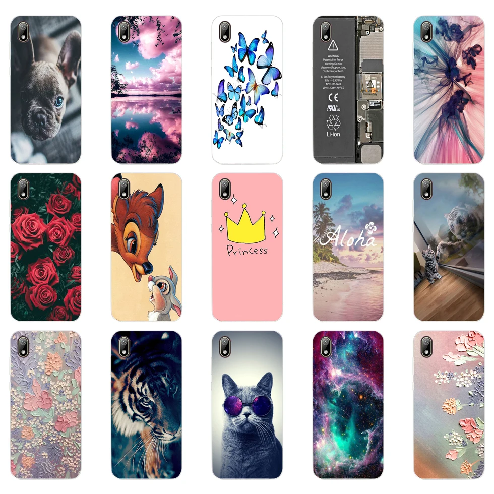 Custodia Per Huawei Y5 2019 Custodia In Silicone Tpu Posteriore Funda Per Huawei Y5 2019 Paraurti Coque 5.71 Pollici Coque Skin Antiurto 3