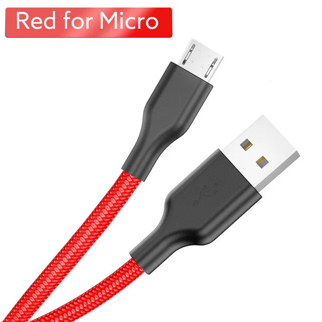 Micro USB кабель 2.4A нейлон Быстрая зарядка USB кабель для передачи данных для samsung Xiaomi huawei LG планшет Android мобильный телефон usb зарядный шнур