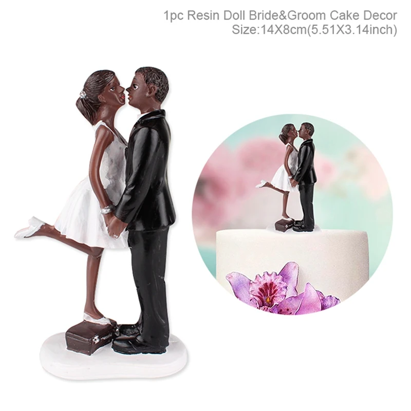 cake topper 10 Свадебный торт Топпер невесты быть Свадебные украшения для вечеринки сделанные своими руками топперы на свадебный торт куклы жениха и невесты забавные подарки - Цвет: cake topper 10