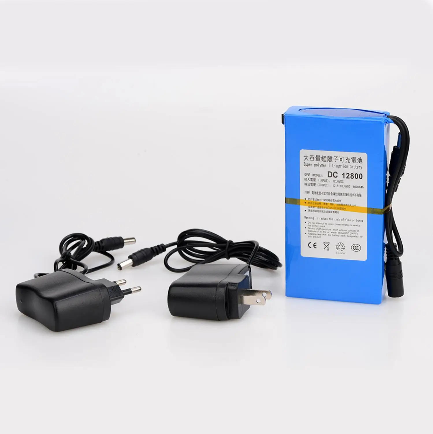 

Portable DC 12V 8000MAH Li-ion Super Rechargeable Lithium-ion Backup Battery Pack For CCTV Camera Batteries DC 12800