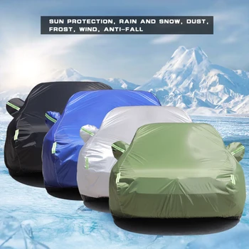 

Universal Car Covers 190T Waterproof Full Car Covers Outdoor Sun UV Protection, Dust Rain Snow protective Full Auot Cover