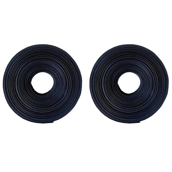 

2Pcs Black Heat Shrink Tube Electrical Sleeving Car Cable/Wire Heatshrink Tubing Wrap, 2M 20MM& 25MM