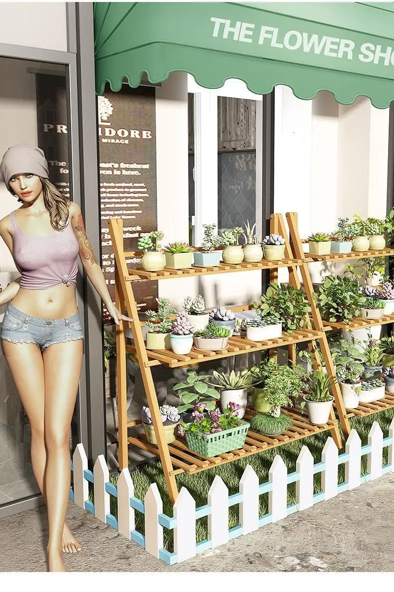 Estanteria Para Plantas Huerto Urbano Madera лестница Balkon садовые полки для Dekoration стойки балкон Цветочная полка завод стенд