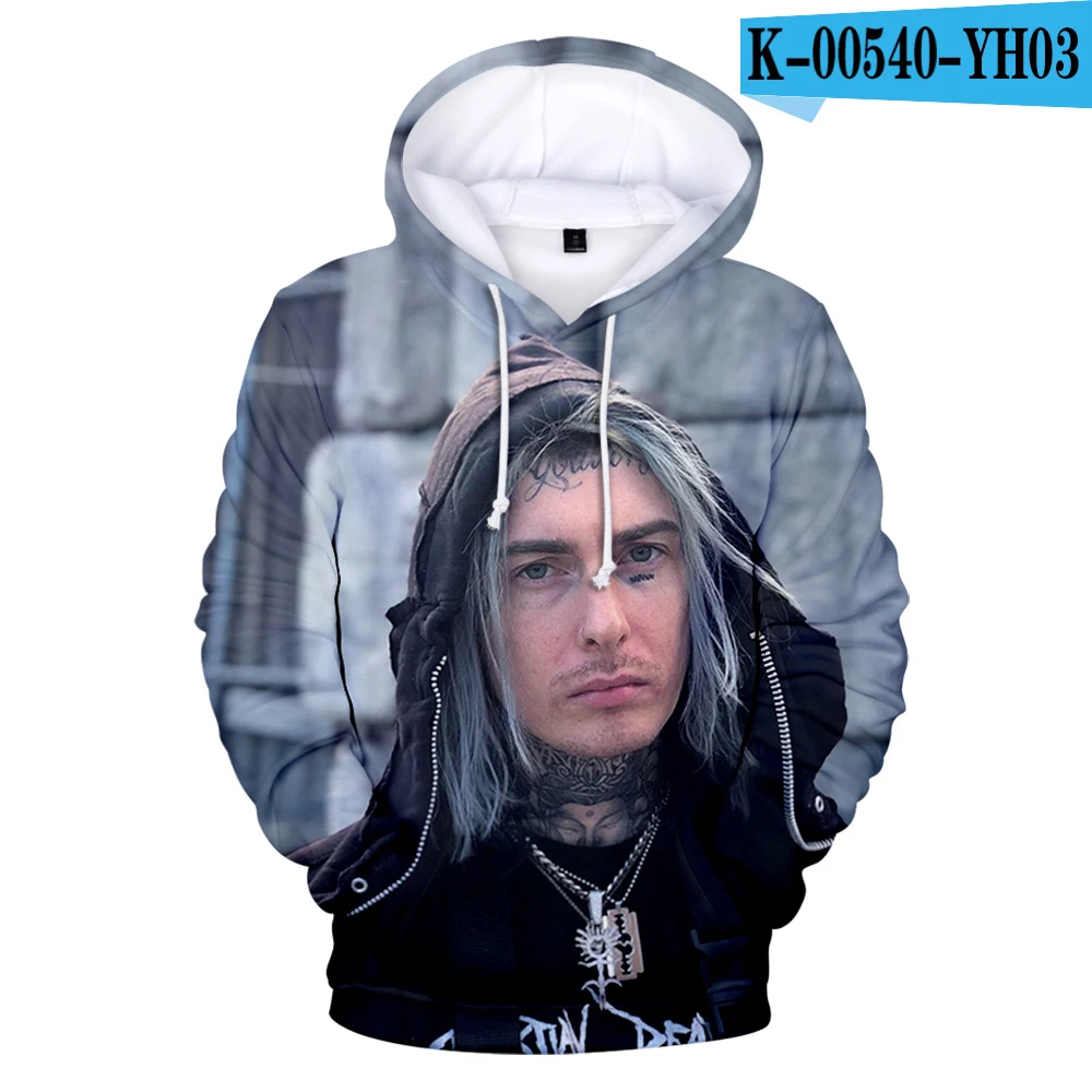 Ghostemane, модные мужские толстовки,, весна, осень, мужские повседневные толстовки, свитшоты для мужчин и женщин, рок, готика, худи, 3D принт - Цвет: one