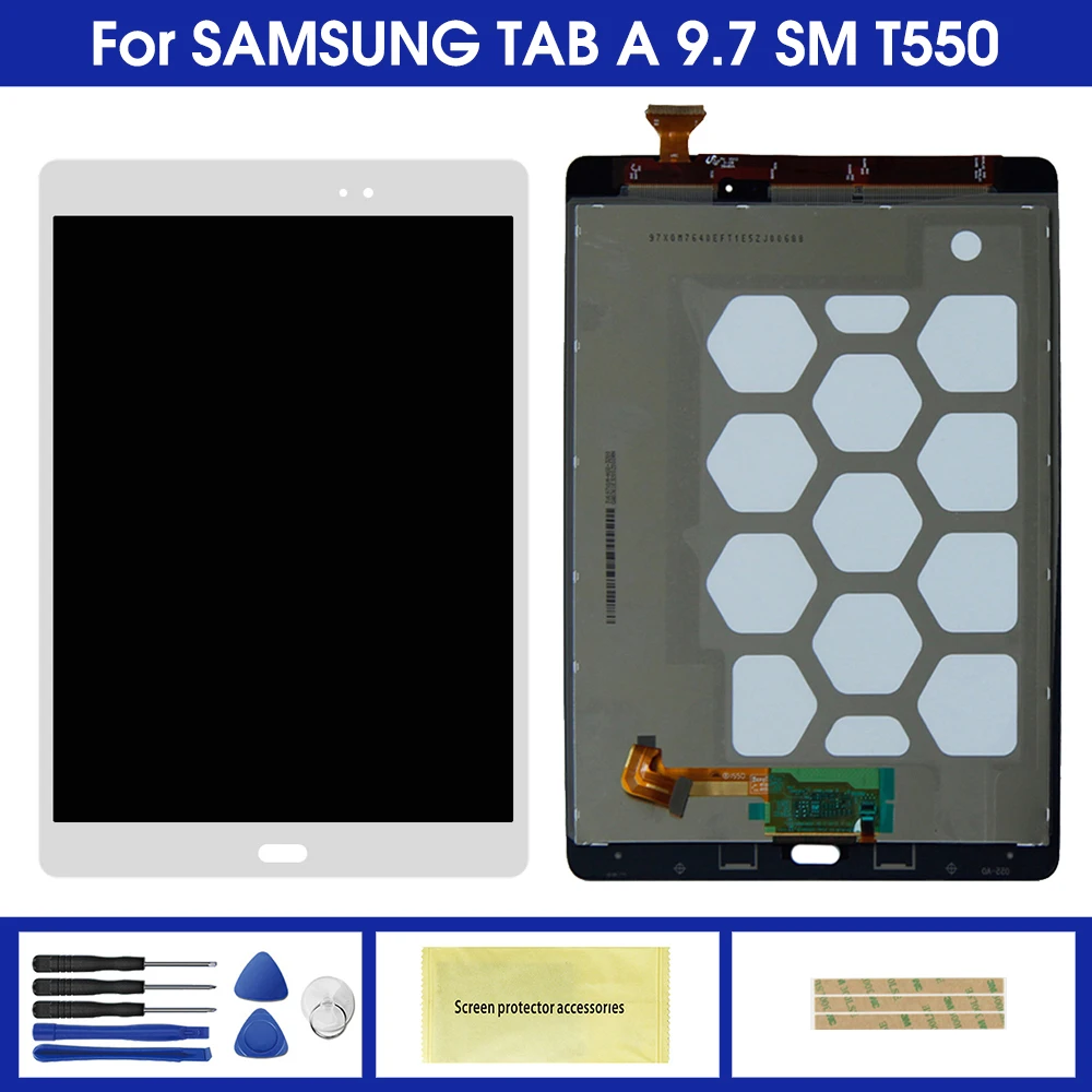 ЖК-дисплей для Samsung Galaxy Tab A 9 7 дисплей с сенсорным экраном и дигитайзером в сборе