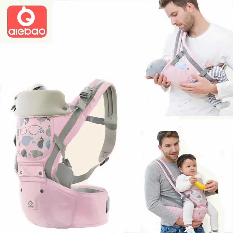 Transportador de bebé ergonómico cabestrillo delantero, taburete de  cintura, cinturón de sujeción, portabebé canguro, asiento de cadera  versátil para las cuatro estaciones - AliExpress Madre y niños
