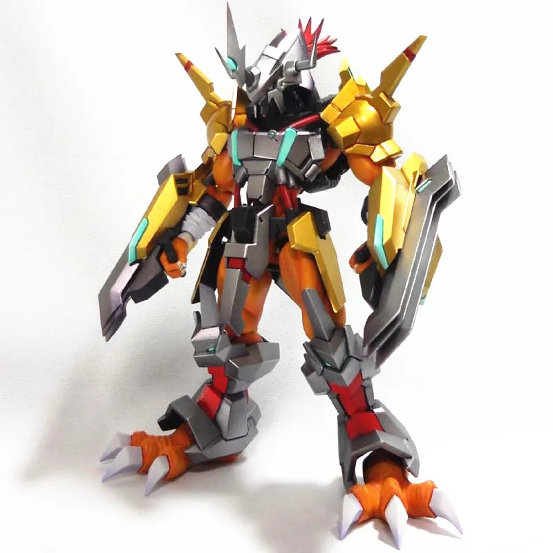 Inlock Digital Monster SUPER ULTIMATE Agumon WarGreymon No coloring DIY GK резиновая фигурка героя игрушки 17