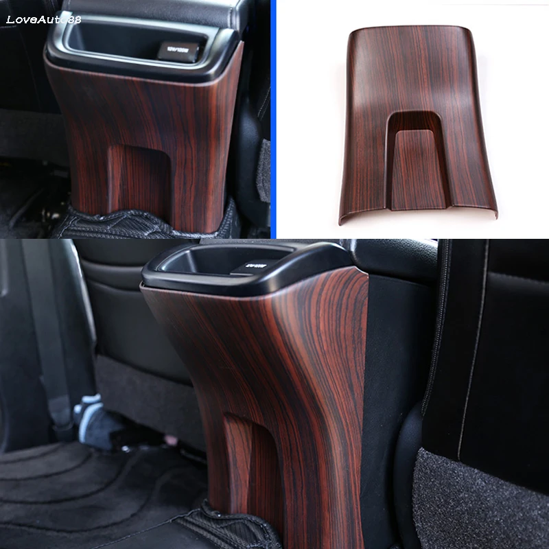 Rear Exhaust Air Outlet Decorative Frame  Air Conditioning Panel Anti-kick Pad For Toyota Fortuner 2016 2017 2018 2019 2020