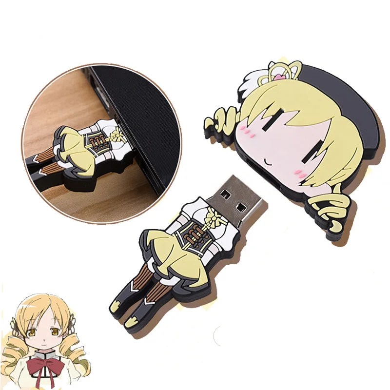 USB-флеш-накопитель для косплея аниме Puella Magi Madoka Magica Tomoe Mami | Тематическая одежда и