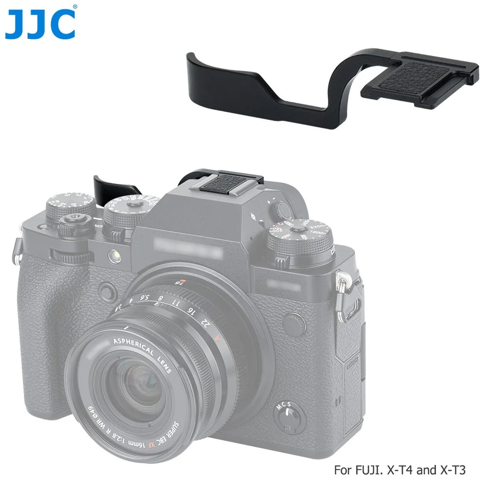 JJC Deluxe Металлическая Ручка для Fujifilm Fuji X T4 T3 XT4 XT3 с поддержкой большого пальца и