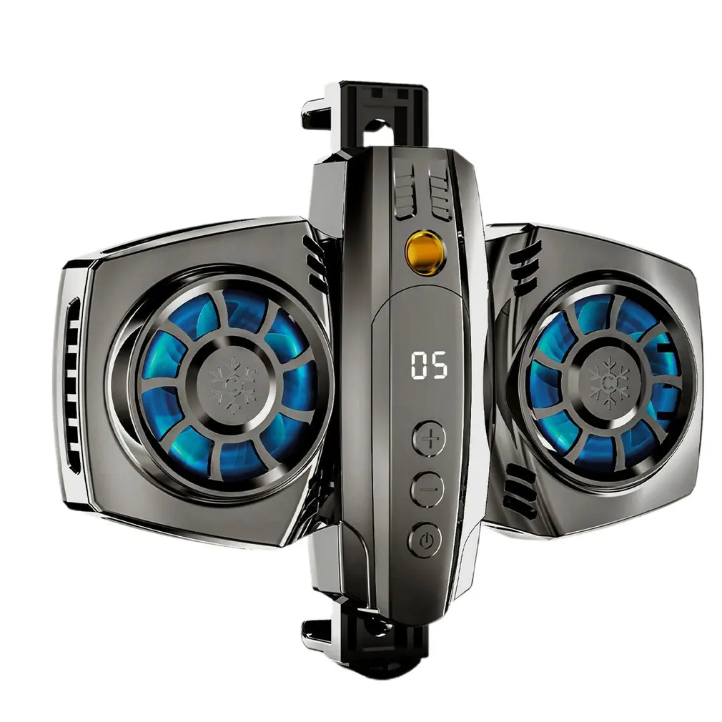 

Телефон-радиатор K4, с дисплеем температуры смартфона, двойным охлаждающим вентилятором, для HUAWEI, Iphone, Xaiomi, Samsung