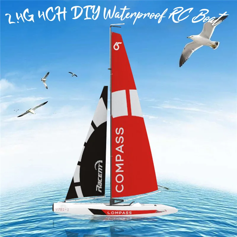 High Quality Volantexrc 791-1 65CM 2.4G 4CH Rc Boat Pre-assembled Sailboat Without Battery Toy RC Tiny Gift Present Kid Toys High Quality Volantexrc 791-1 65CM 2.4G 4CH Rc Boat Pre-assembled Sailboat Without Battery Toy RC Tiny Gift Present Kid Toys