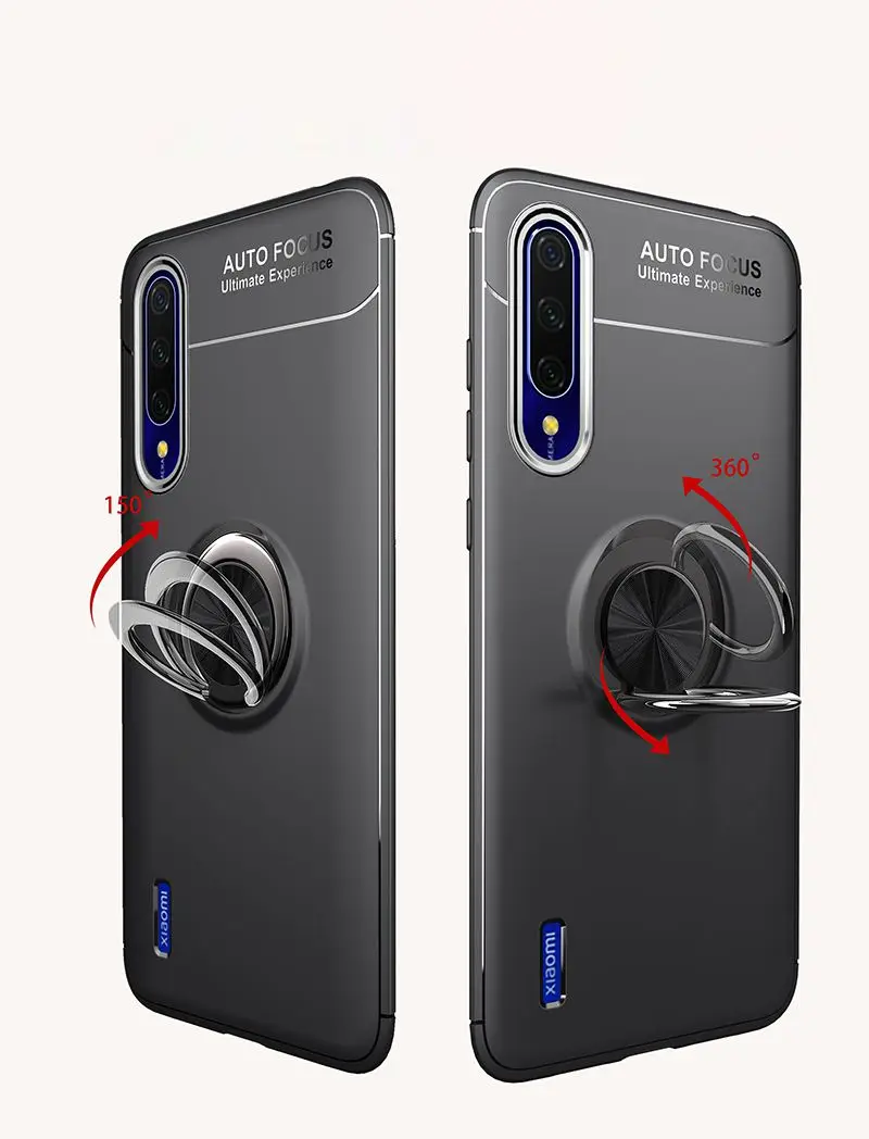 Для xiaomi 9 mi9SE MI8 8SE металлический Невидимый кольцевой кронштейн TPU чехол для xiaomi CC9 xiaomi CC9E Магнитный поглощающий чехол