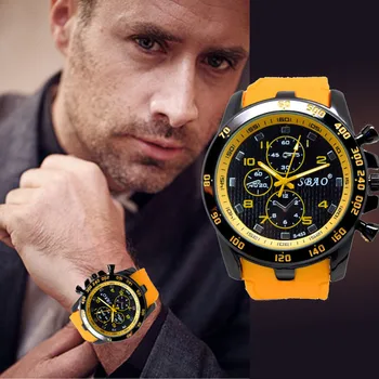 

2020 Relogio Masculino Watch Men Fashion Sports Stainless Steel Case Leather Strap Quartz Watch Business Wristwatch Reloj Hombre