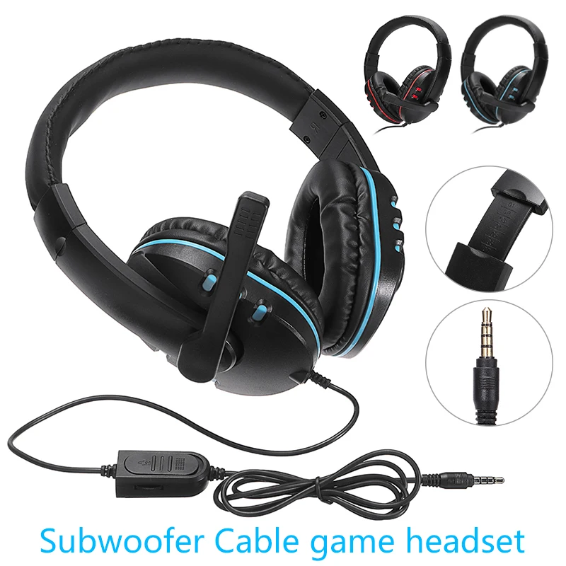 Professional Gamer Headset 3 5mm Jack Wired Gaming Over ear Stereo Headphone for PS4 Xbox one Computer Headphones With Mic