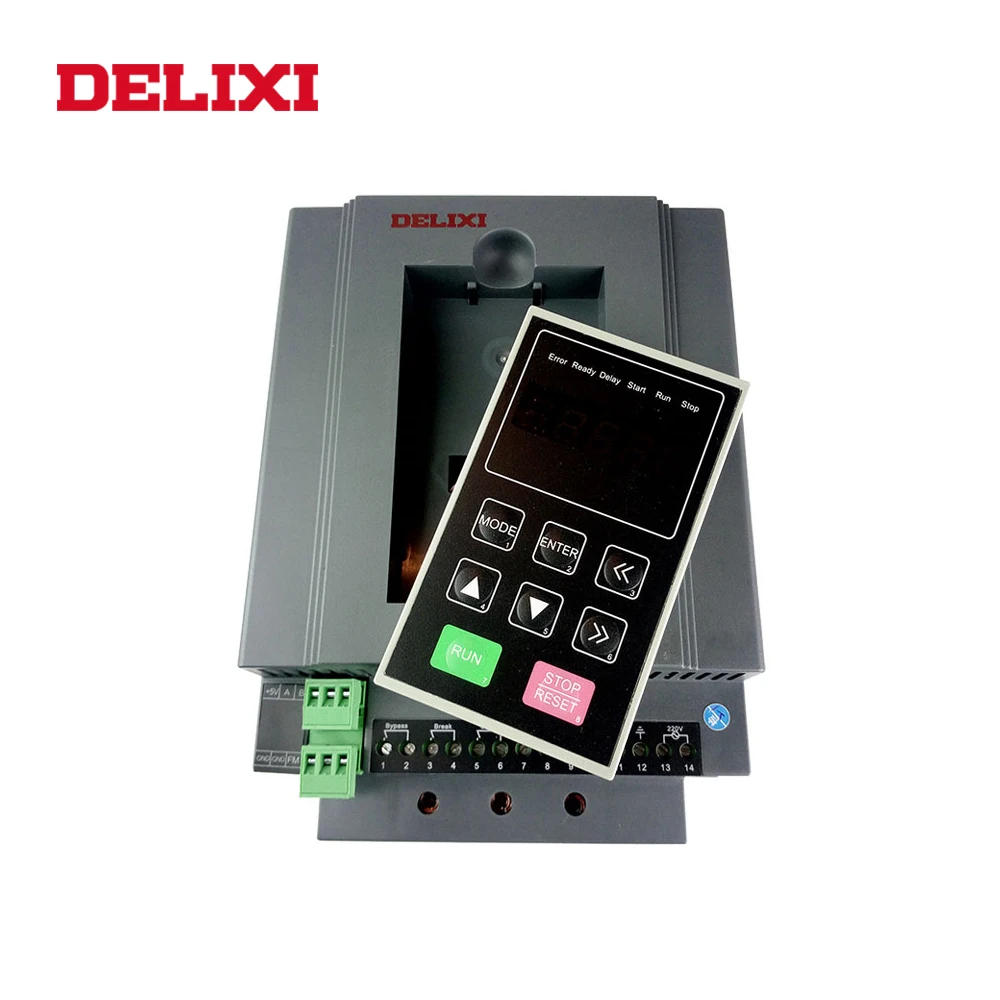 DELIXI Soft starter 3 фазный стартер 380 В 11 кВт 15 18 22 30 45 55 600 контроллер скорости двигателя