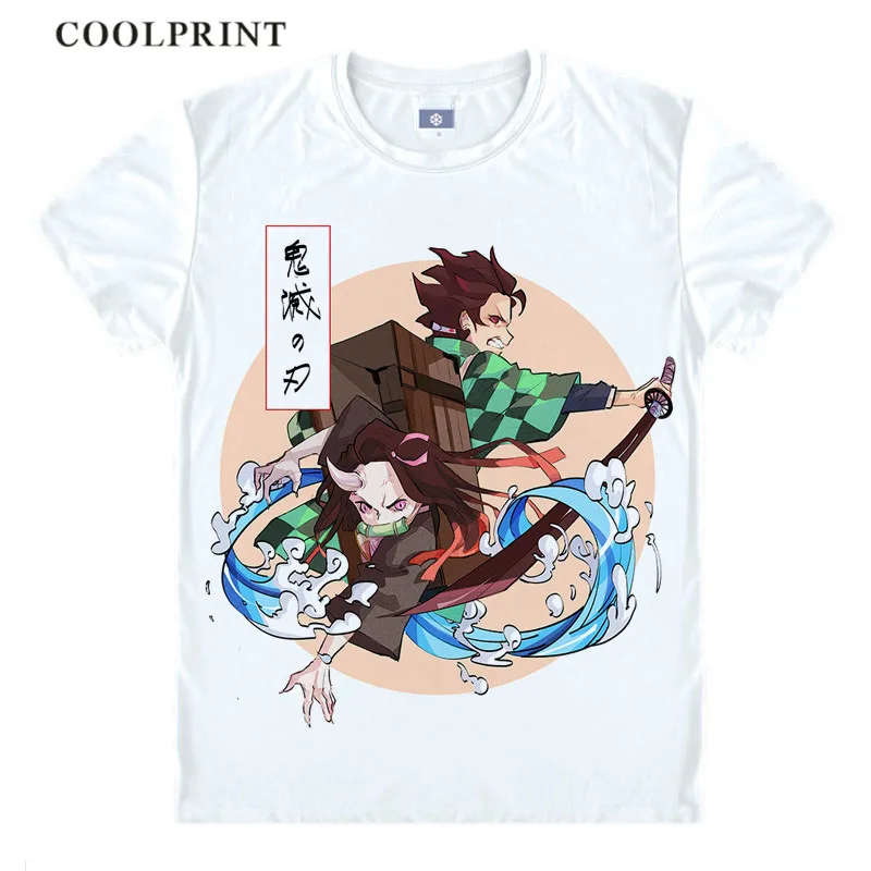 Demon Slayer Kimetsu no Yaiba футболка танджиру камадо незуко футболка аниме на заказ Повседневная футболка для косплея футболка с короткими рукавами и принтом - Цвет: Style 1