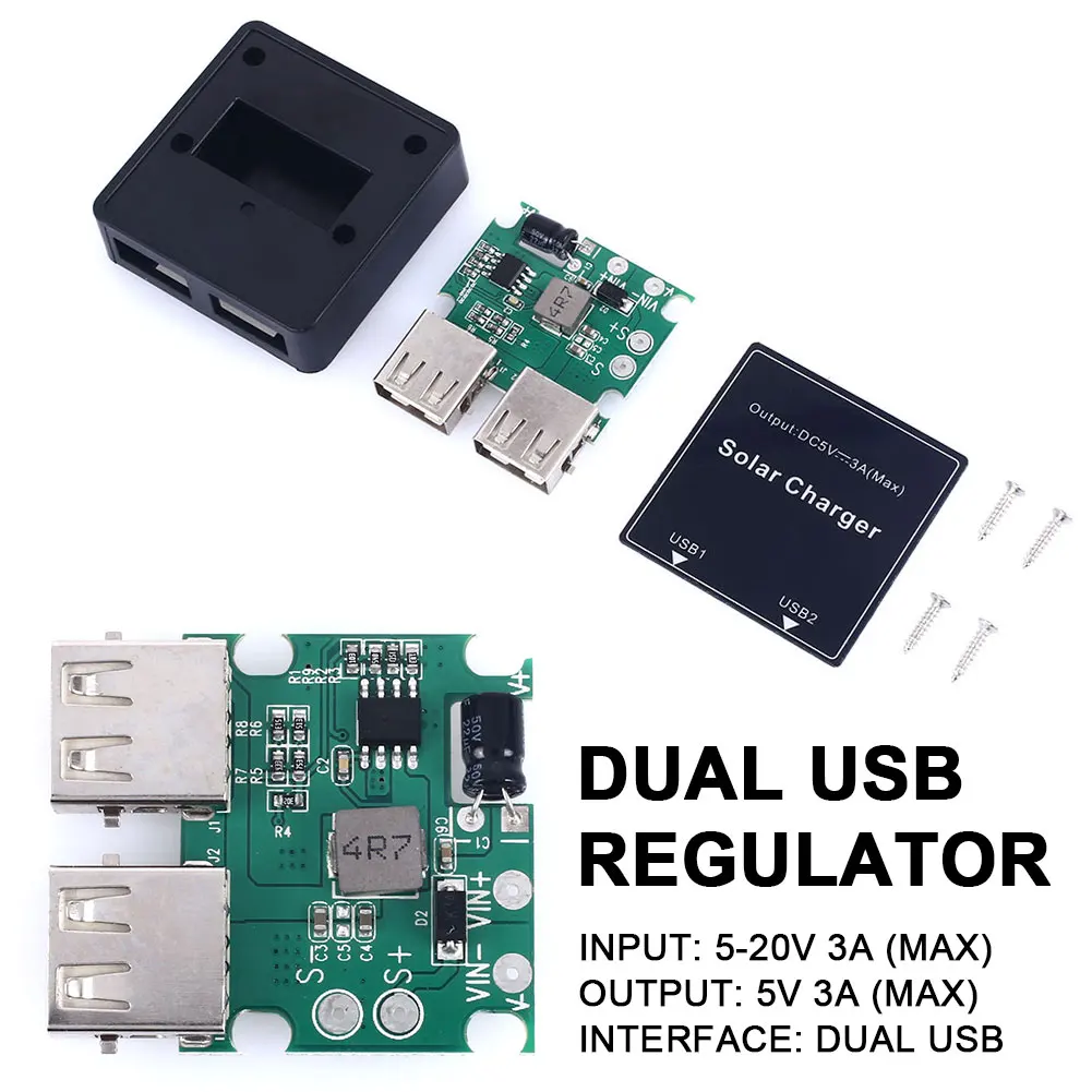 5 в 3 А стабилизатор напряжения Usb зарядное устройство Солнечная энергоэффективность высококачественный регулятор окружающей среды трубчатый стабилизатор