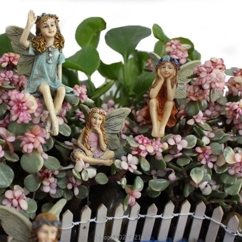 

Fairy Garden - 6pcs Miniature Fairies Figurines Accessories for Outdoor or House Decor Fairy Garden Supplies O28 20 Dropship
