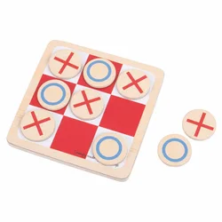 Bigjigs Toys Juego de madera tradicional, juego de Noughts and Crosses