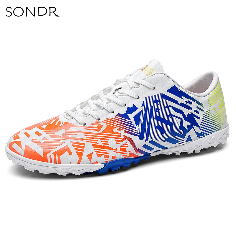 

Outdoor Men Soccer Shoes Customize FG Football Boots High Ankle Kids Cleats Training Sport Unisex Training Sneakers 2021-1