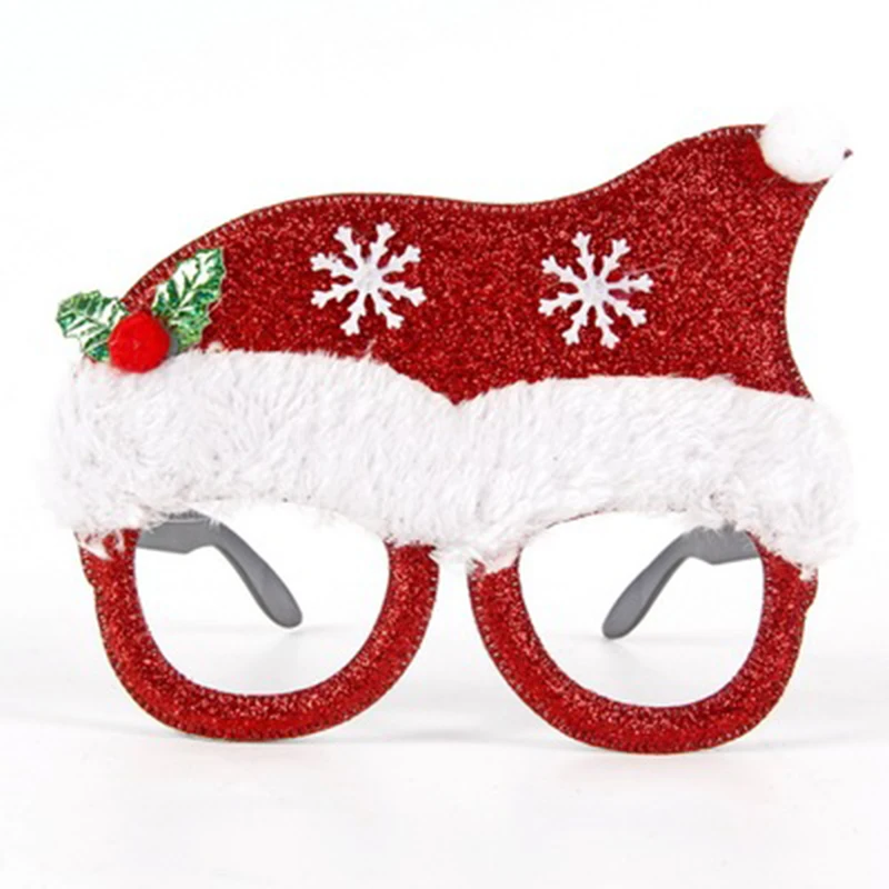 Christmas Decorative Glasses Adult Children Christmas Gifts Holiday Supplies Creative Snowman Tree Star Glasses