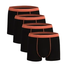 

4pcs Set Men Boxer Shorts Soft Boxers for Men's Panties Mens Underpants Male Cotton Sexy Underwear Boxershorts