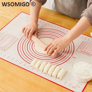 

Kitchen Accessories Non-Stick Silicone Baking Mats Sheet Pizza DoughMaker Holder Pastry Cooking Tool Utensils Kitchen Gadgets-S