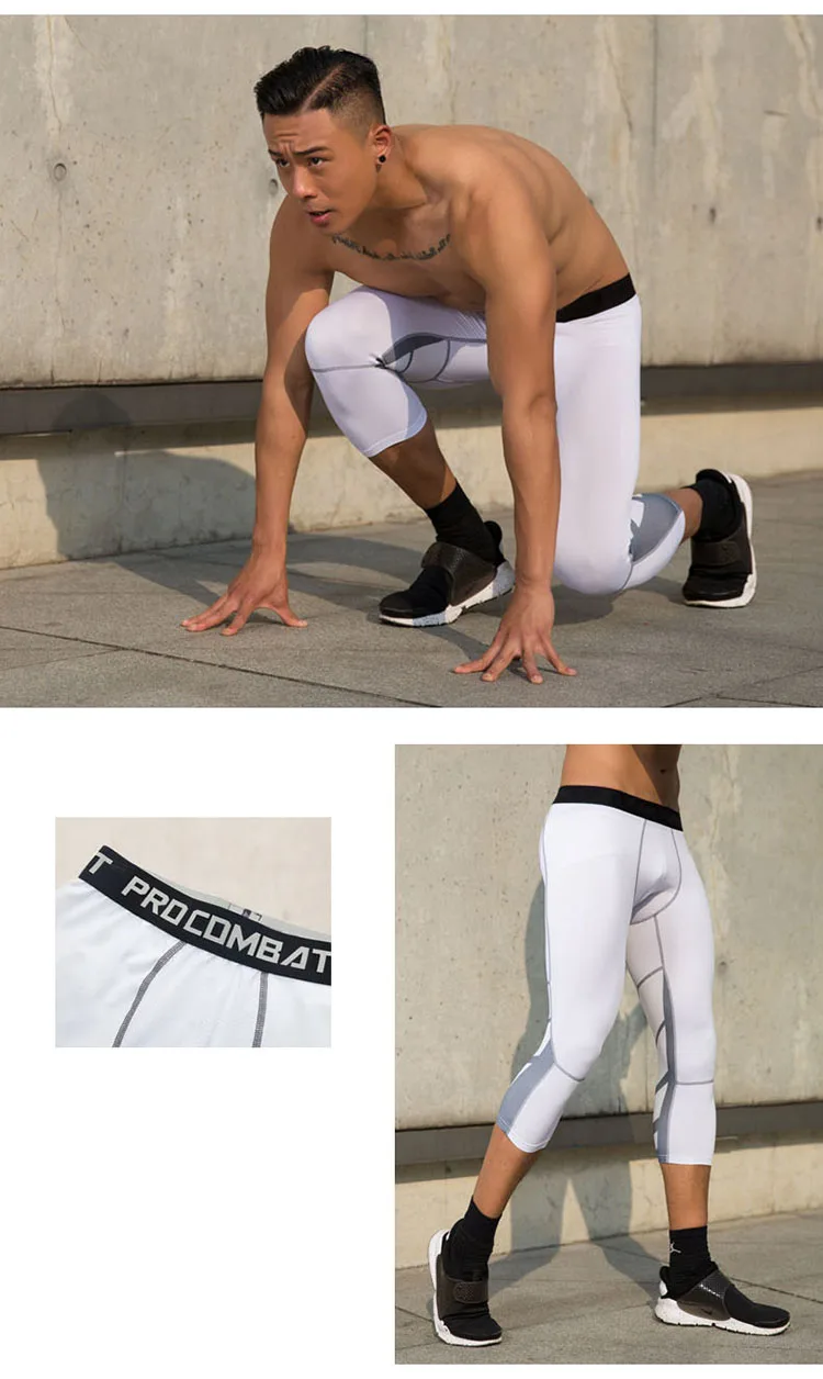 Summer Mens Cropped One Leg Compression Leggings For Running, Basketball,  Football, Soccer, Fitness And Exercise Size 34 209088897 From N7e7, $38.93