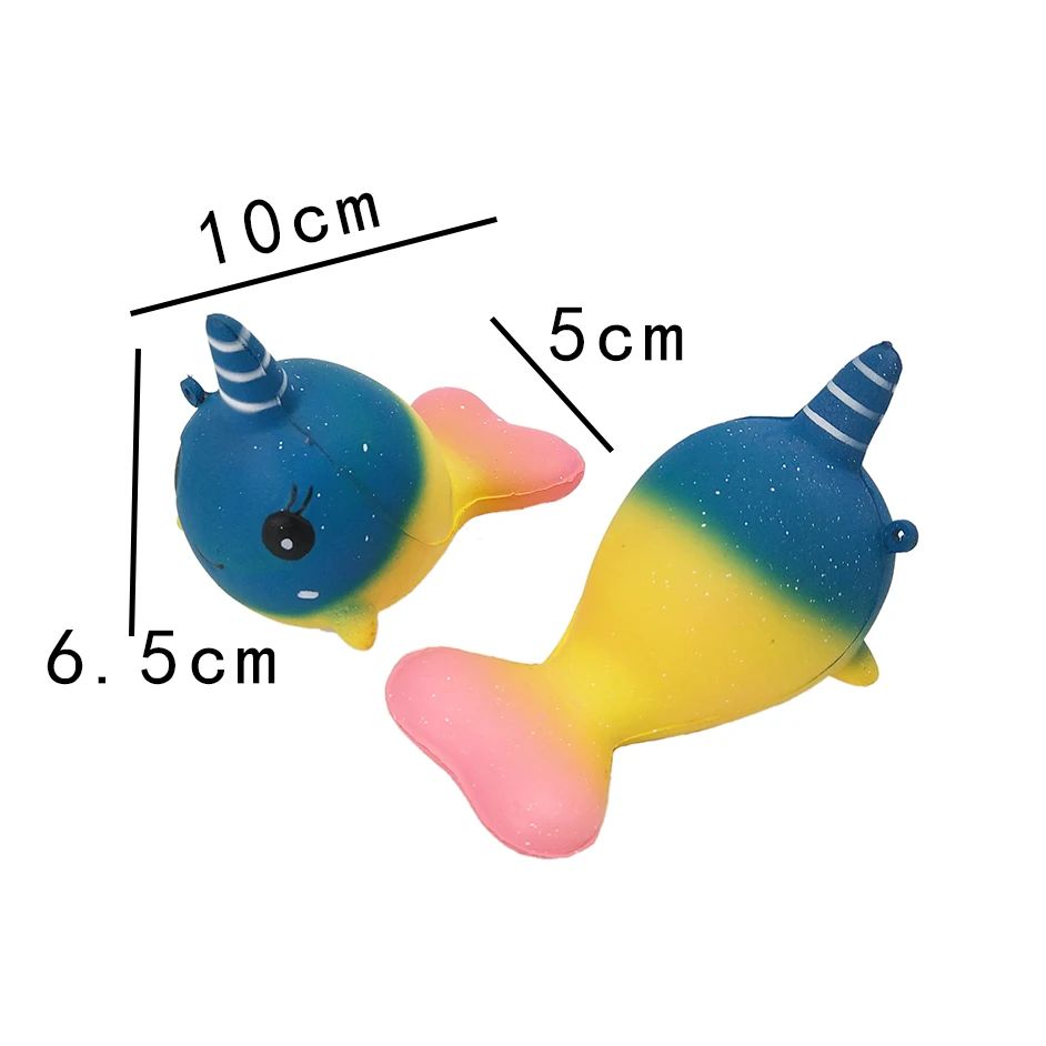 Новые игрушки для снятия стресса из мультфильма Kawaii Whale Unicorn из полиуретановой пены медленный растущий шар для снятия стресса мягкие игрушки
