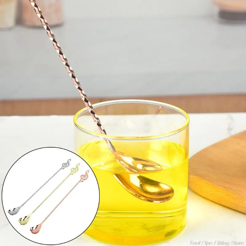 Long Handle Bar Mixing Spoon Stainless Steel Bar Mixer Spoons Cocktail Mix Spoons for Making Drinks s
