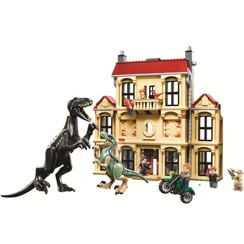 

Compatible lepining Jurassic World Brutal Raptor Building Blocks Jurrassic World 2 Dinosaur Figures Bricks Toys For Children