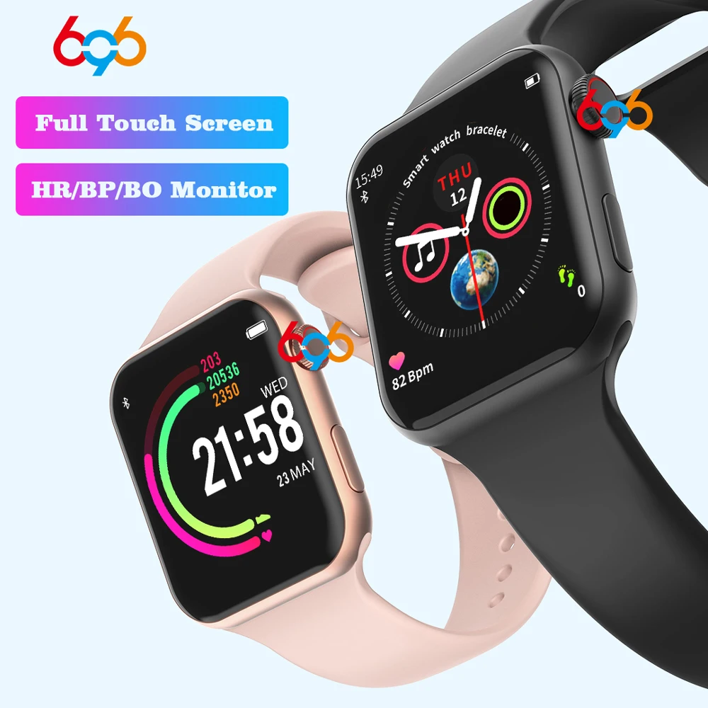 

696 New Style F10 Smart Watch Full touch screen Bluetooth Smartwatch Music Camera Heart Rate Monitor Waterproof Smart Bracelet