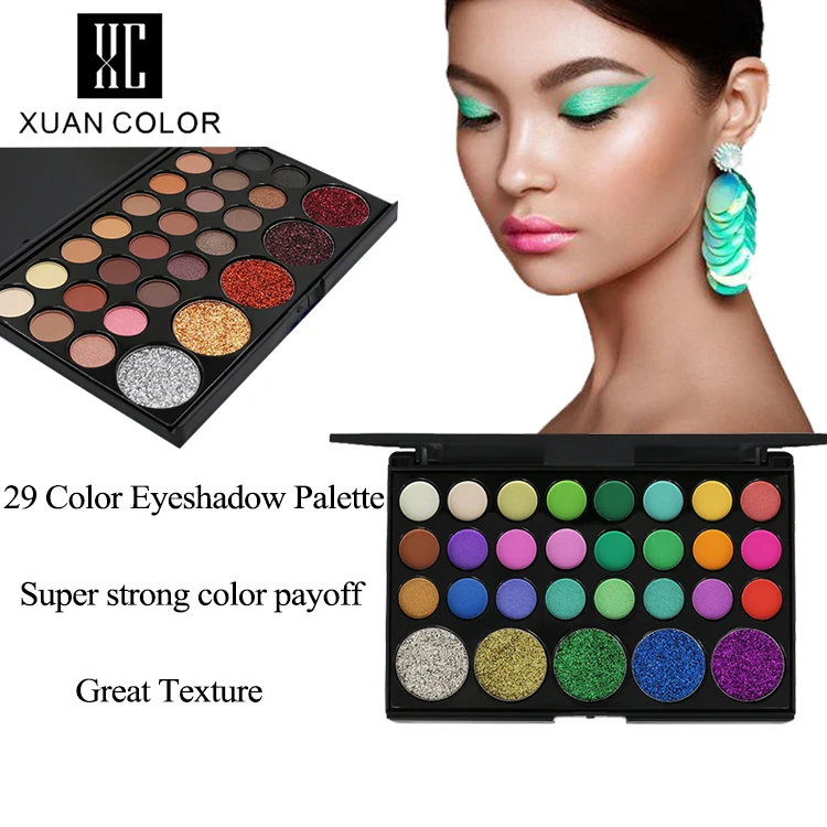 Cosmetics Makeup custom packaging eyeshadow palette private label Matte shimmer eyeshadow 29 color eyeshadow palette