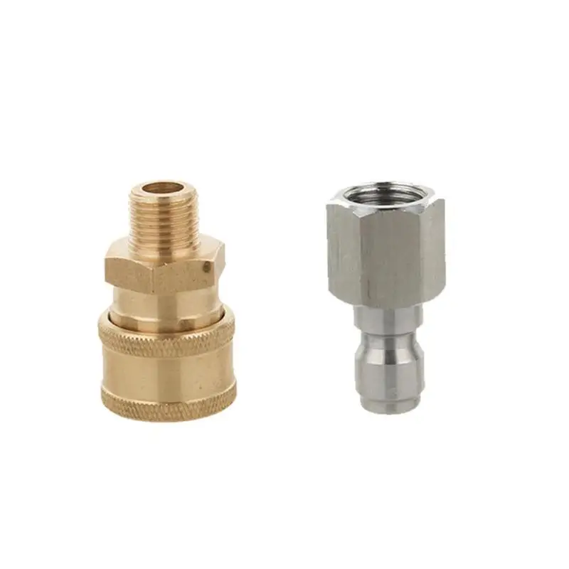 

G1/4 Quick Release Coupler Male Female Connector Adapter for High Pressure Steam Washer Gun Snow Foam Pot Spray Nozzle