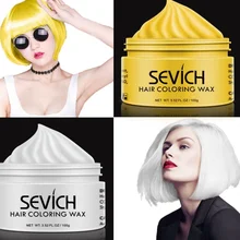 Временные волосы цветной воск Мужская грязь DIY одноразовая формовочная паста Краска Крем гель для волос для окрашивания волос Стайлинг серебристо-серый