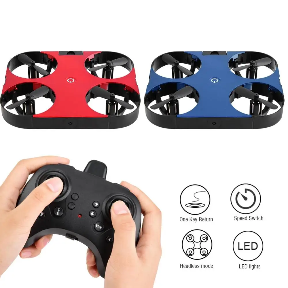 

Super MINI Folding Arm Pocket RC Drone H70 Aircraft Plane LED Light Aircraft Ultra-thin Attitude Hold Foldable Arm Outdoor Toys