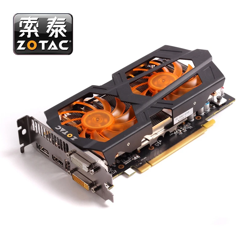 Original  ZOTAC Graphics Cards GeForce GTX660 2GB GPU 192Bit GDDR5 Video Card for nVIDIA Map GTX 660 2GD5 2G Hdmi Dvi DP Used good pc graphics card