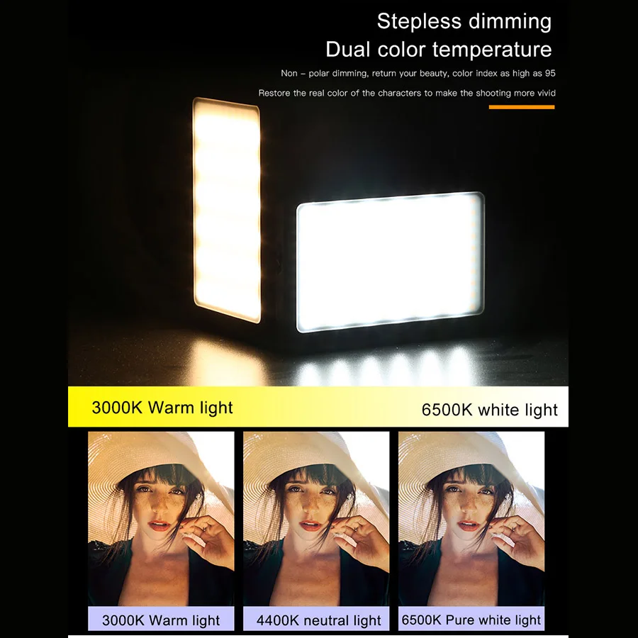  MAMEN Portable 120 LED Dimmable LED Video Light On Camera Photo Studio Photography Fill Lighting LE - 4000521137891
