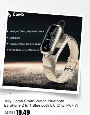 Jelly Comb спортивные Смарт-часы для женщин и мужчин FitnessTracker Smartwatch для Android IOS монитор сердечного ритма Электроника Smartband