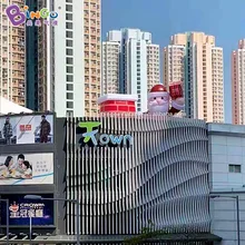 7,5 метров высота надувной Санта-Клаус украшения Подгонянный X-mas старый человек игрушка для отображения крыши