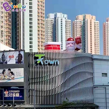 

7.5 meters height inflatable Santa Claus decoration customized X-mas old man toy for roof displaying
