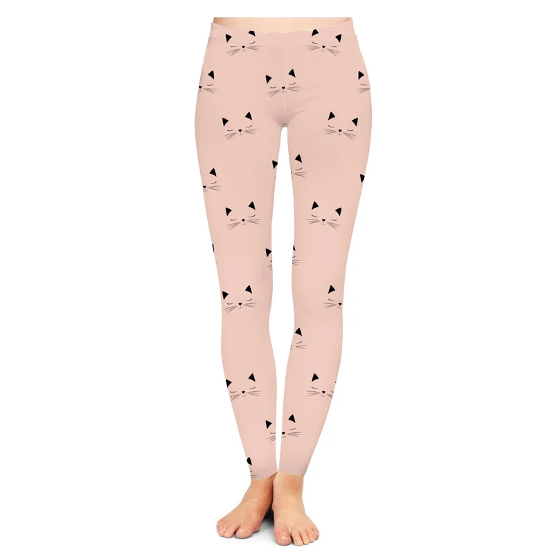 

Custom Made Happy Cat Sublimation Printing Pants Leggings
