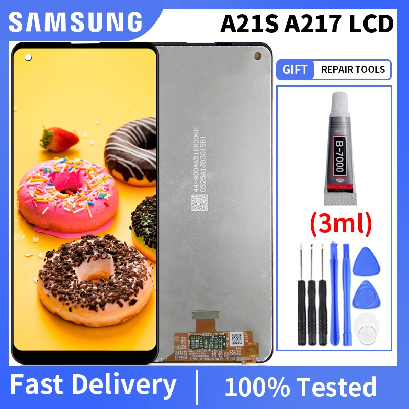 

100% Original For SAMSUNG Galaxy A21s A217 A21s LCD SM-A217F/DS LCD Display Screen Digitizer Assembly For A21S Display