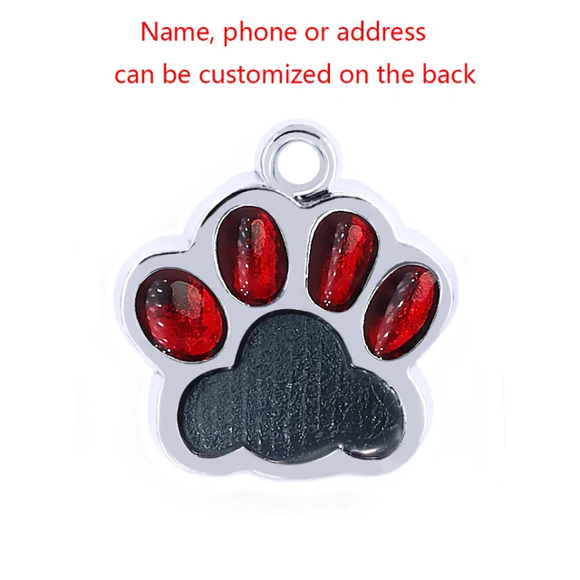 Anti-Lost Pet Dogs ID Tags Personalized ID Tel Cat Pet Supplies Dog Collar Accessories Dog Tag Stainless Steel Candy Colors F